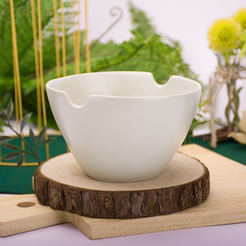 [JOYYE Ceramic Tableware] Natural Primitives Pinch Bowl - Green - ถ้วยชาม - เครื่องลายคราม 