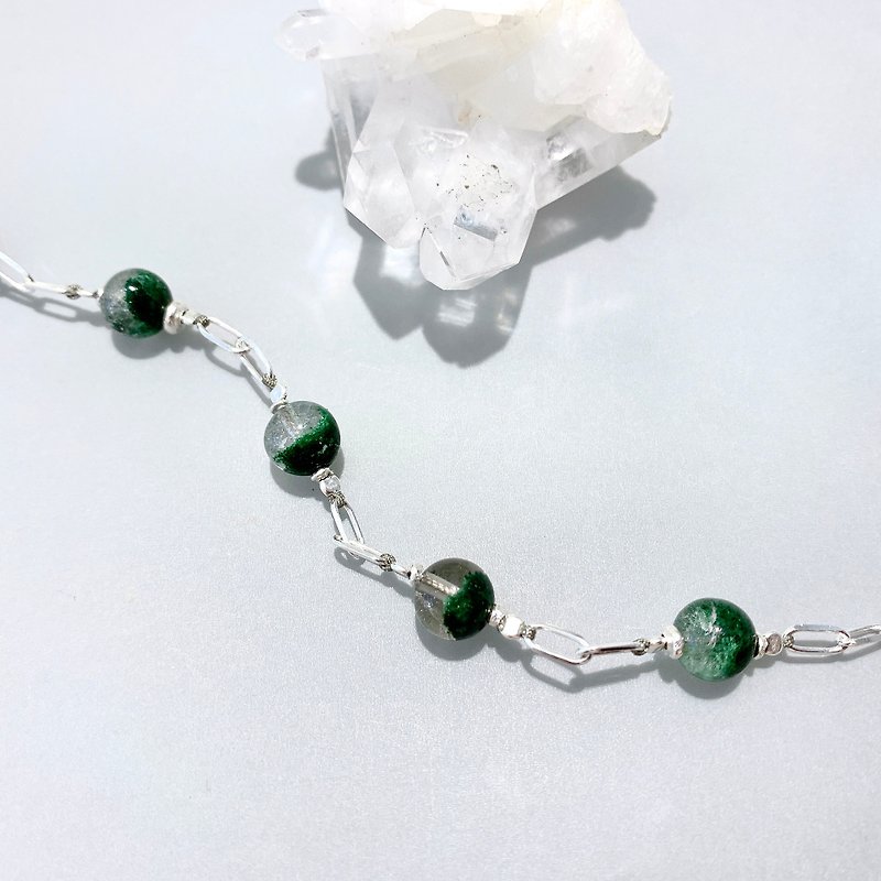 Sterling Silver Bracelets Green - Ops Green Phantom 925silver design bracelet