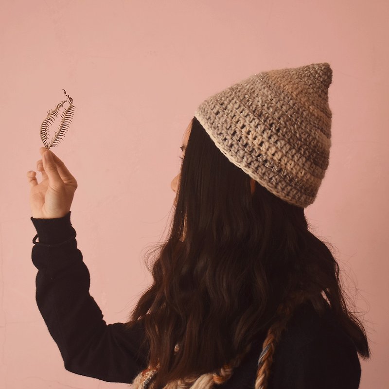 【 DIY 手作】精靈帽-材料包 - - 編織/刺繡/羊毛氈/縫紉 - 羊毛 粉紅色