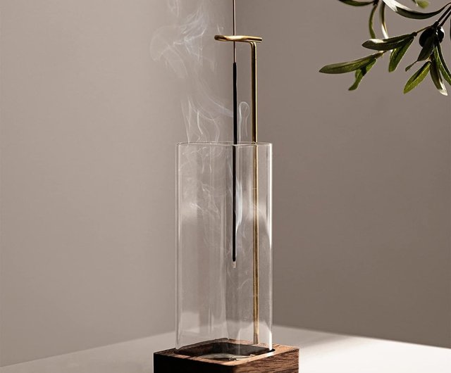 グレーになりにくくお手入れ簡単】質感逆さまお香立てフレーム耐熱