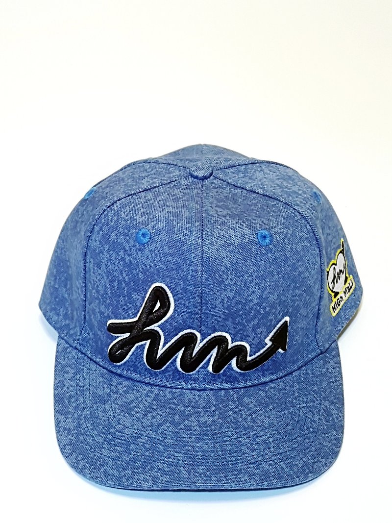 Embroidered printed baseball cap - Snowflake Daning #老帽# Valentine's Day #礼物#御寒#遮阳 - Hats & Caps - Cotton & Hemp Blue