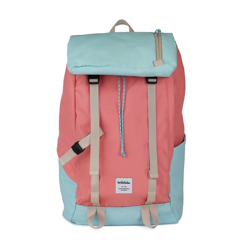 GIO 19L Utility Flap Backpack (Living Coral/ Sky Blue) - กระเป๋าเป้สะพายหลัง - เส้นใยสังเคราะห์ หลากหลายสี