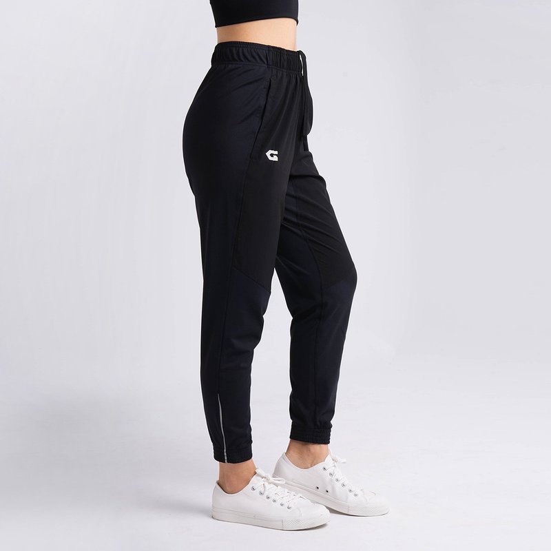 【GLADE.】Sprint S2 functional training women's sports trousers (Stone black) - กางเกงวอร์มผู้หญิง - เส้นใยสังเคราะห์ สีดำ