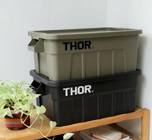 Detail Thor Large Totes With Lid Storage Box (Black/22L) - Shop goodforit  Storage - Pinkoi