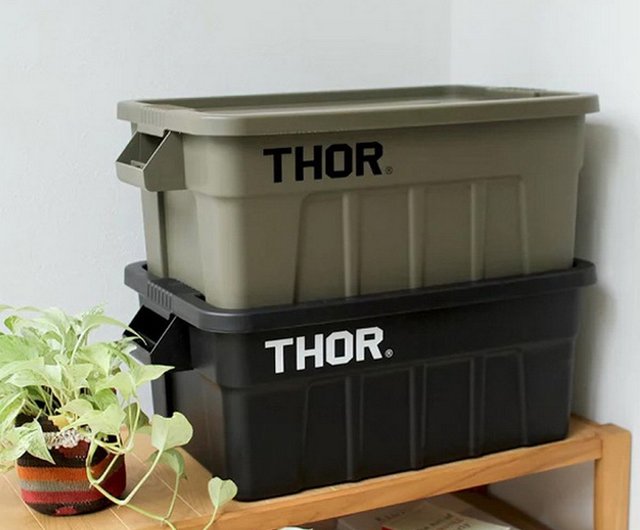 Detail Thor Large Totes With Lid Storage Box (Khaki/53L) - Shop goodforit  Storage - Pinkoi