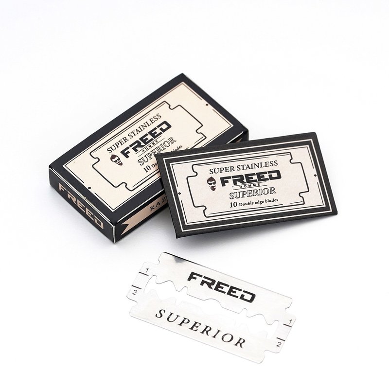 【FREED】Double-edged shave-10 pieces/Universal double-edged safety shave - อื่นๆ - โลหะ สีใส