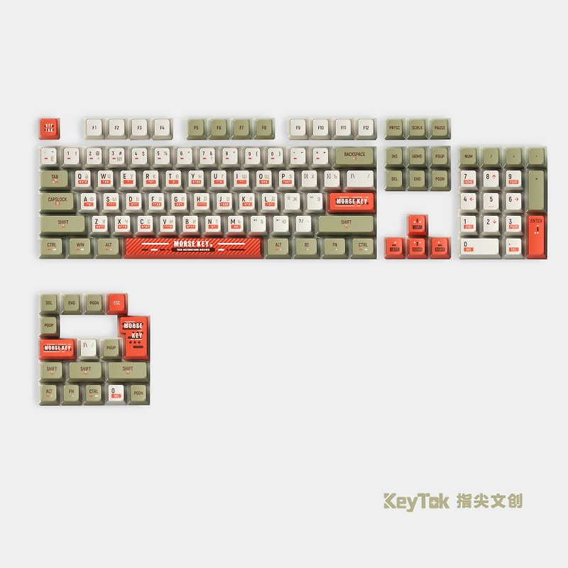 【KeyTok】KOL モールス信号 Dye-Sub KOL キーキャップ keytok - PCアクセサリー - その他の素材 