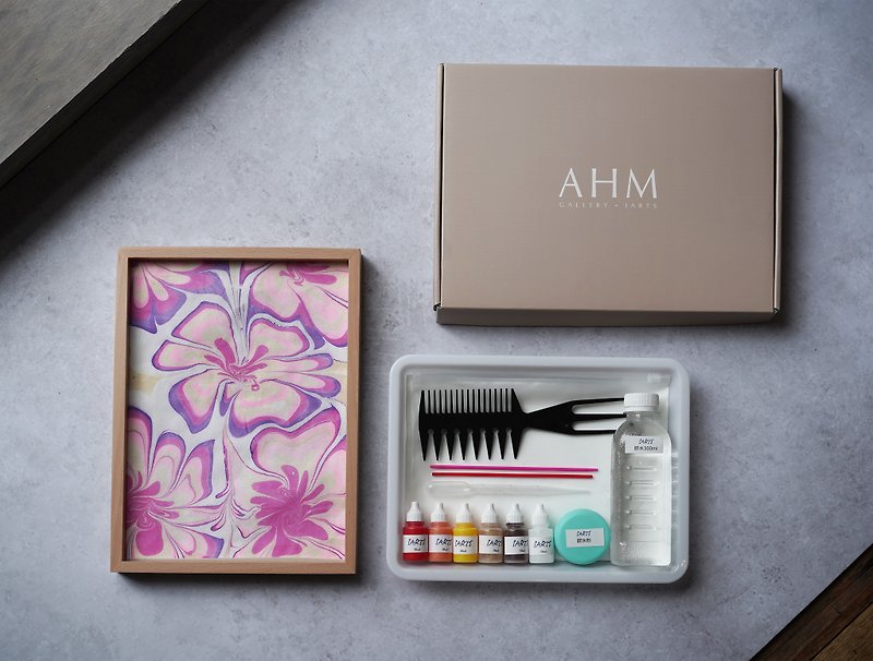 Spot AHM IARTS magical water wave painting material package experience gift box - วาดภาพ/ศิลปะการเขียน - กระดาษ สีใส