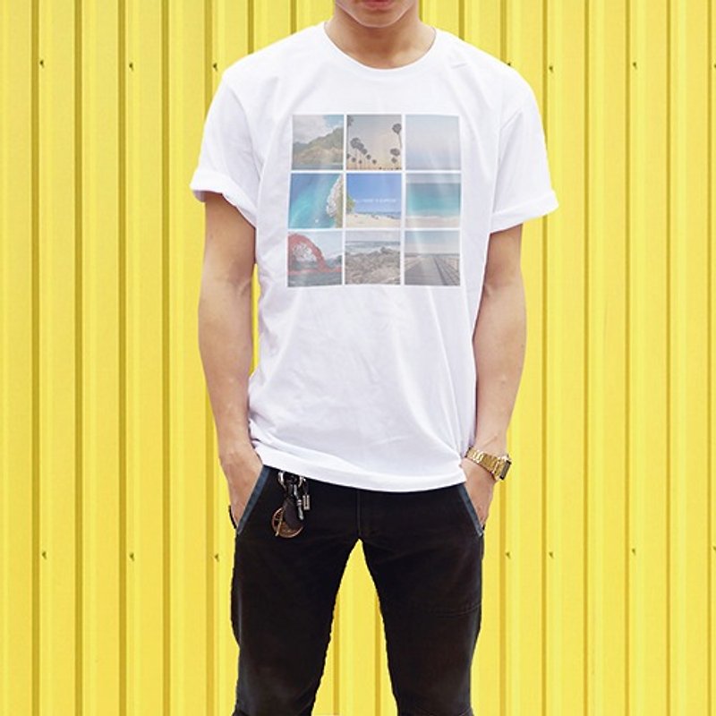 Summer landscape / AC4-01-SMFV9 - Men's T-Shirts & Tops - Other Materials White