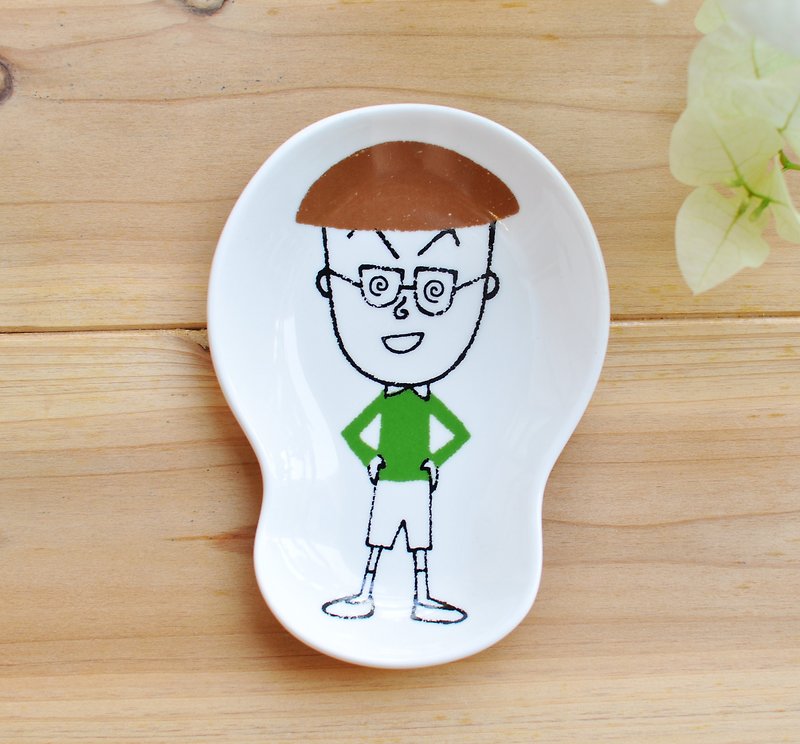 【Kato Shinji】 cherry small pill child series dish / dish / bean dish / jewelry dish ★ pill tail - Small Plates & Saucers - Porcelain Green