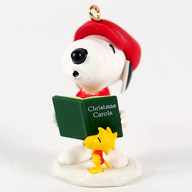Snoopy吊飾-歡樂歌頌聖誕【Hallmark-Peanuts史奴比 吊飾】 - 玩偶/公仔 - 其他材質 白色