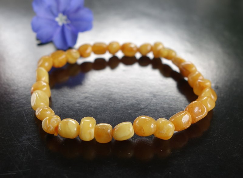 Baltic Amber 天然波羅的海 蜜蠟 2.78克 手鍊 非二代琥珀 附證書 - 手鍊/手環 - 半寶石 黃色