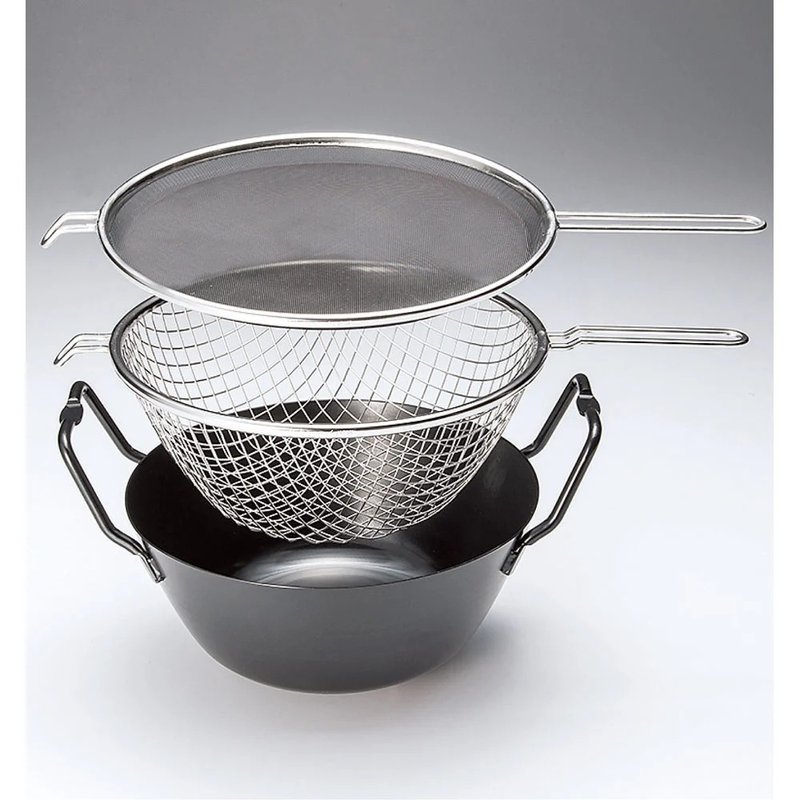 Youyuan leaf la base selection Japanese-made two-stage three-layer perfect fryer - Pots & Pans - Other Materials Black