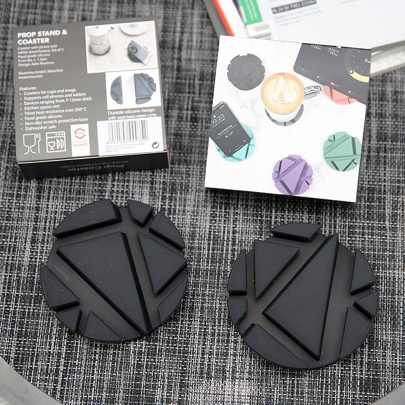 RPOD coaster black color / set of 2 - Other - Silicone Black