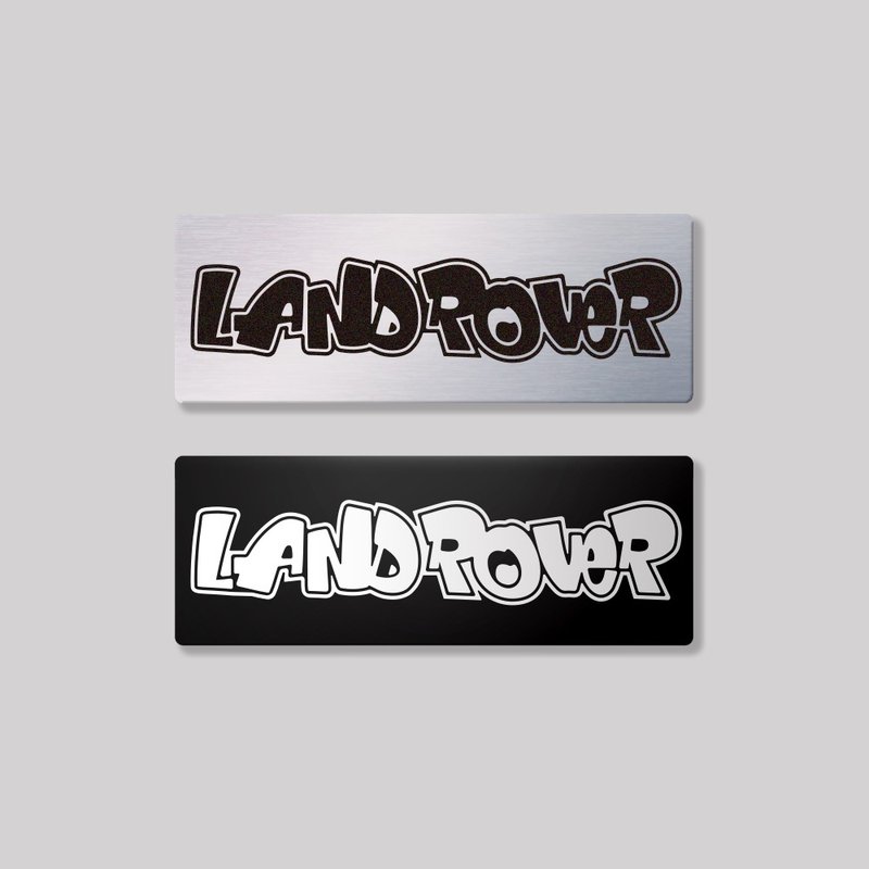 LAND ROVER/HHP/aluminum plaque SunBrother Sun Brothers - สติกเกอร์ - อลูมิเนียมอัลลอยด์ 