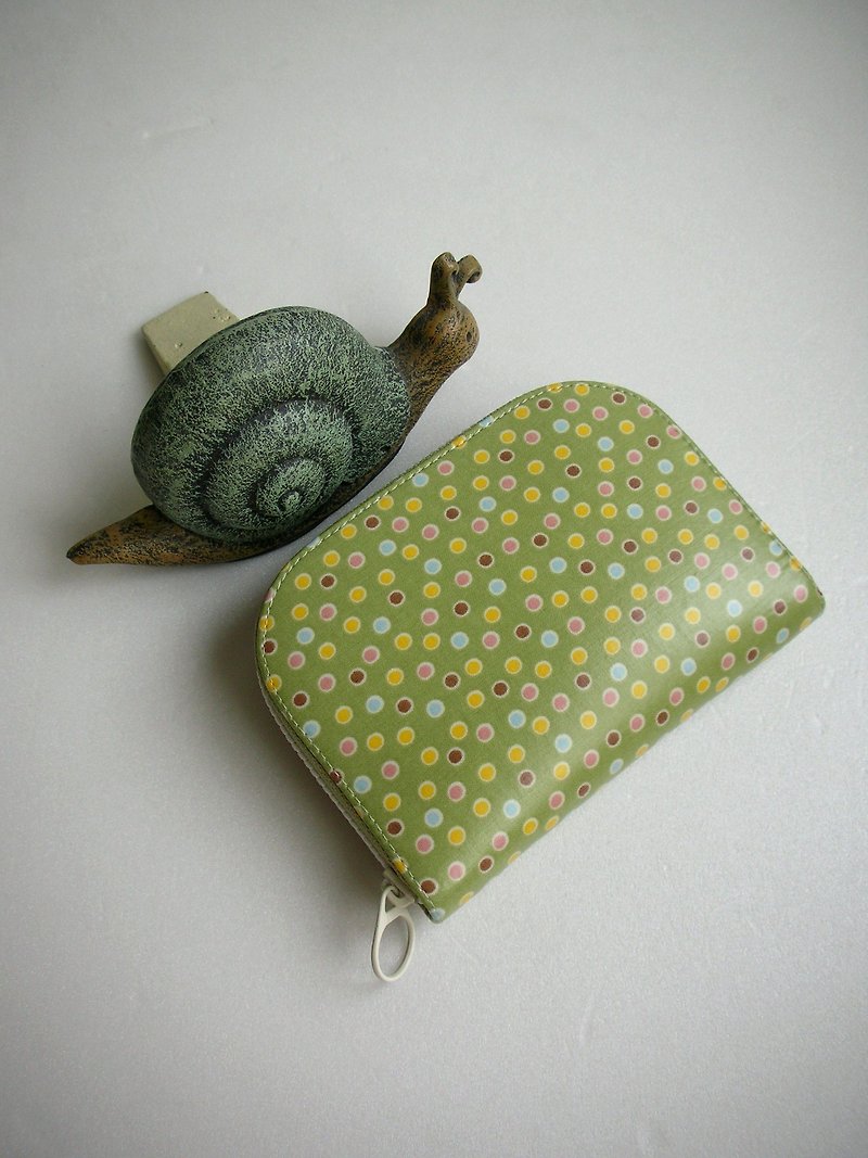 Colorful Beads Bubble Tarp-Granny Green-Short Clip/Wallet/Coin Purse/Gift - Wallets - Waterproof Material Green