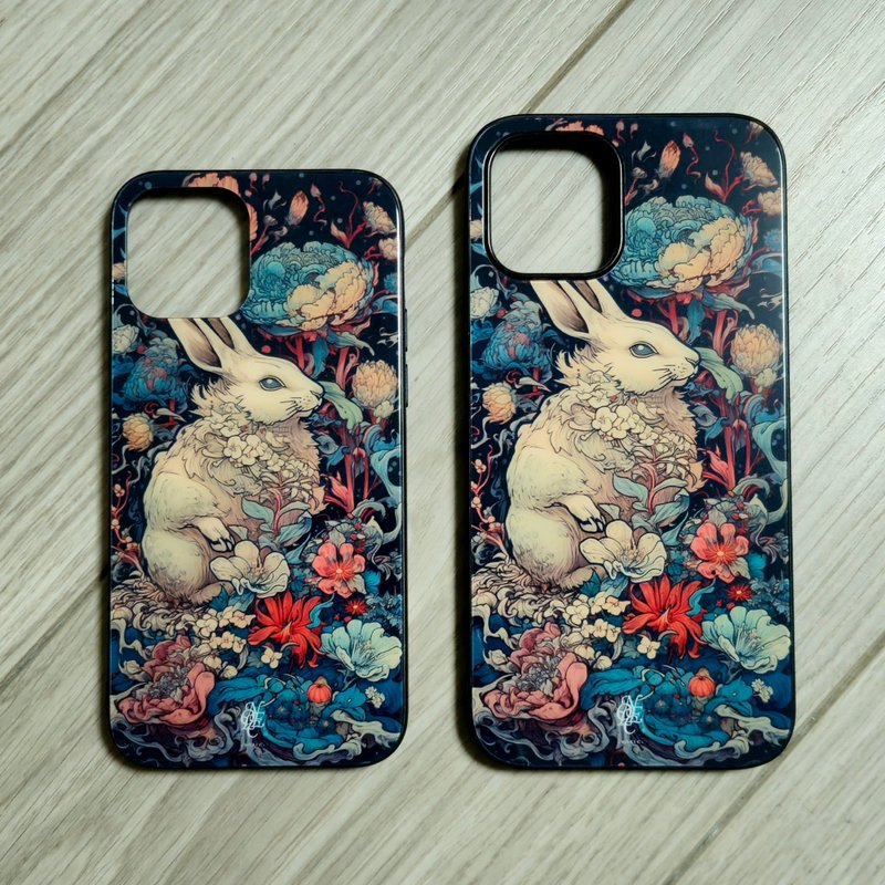兔年-NOELC鋼化玻璃機殼 iPhone安卓皆可訂做 - 手機殼/手機套 - 矽膠 藍色