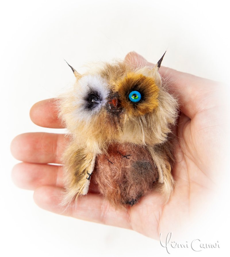 Cute mini Teddy Bat Blythe friends by Yumi Camui - Stuffed Dolls & Figurines - Other Materials White