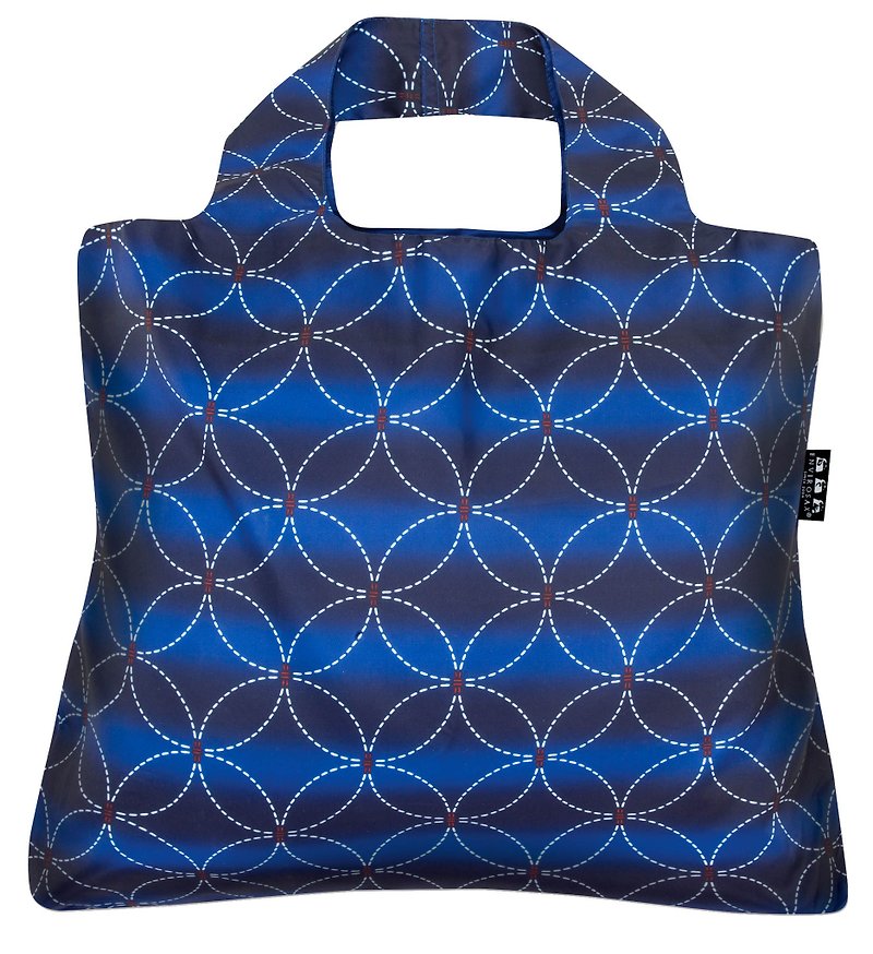 ENVIROSAX Australian Reusable Shopping Bag-Tokyo Ripple - กระเป๋าแมสเซนเจอร์ - เส้นใยสังเคราะห์ หลากหลายสี