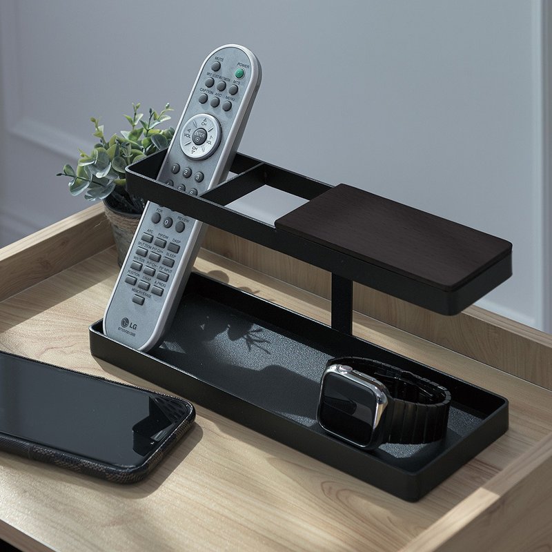 【Sim'n Coz】Multipurpose Remote Control Storage Rack (Black) - กล่องเก็บของ - โลหะ สีดำ