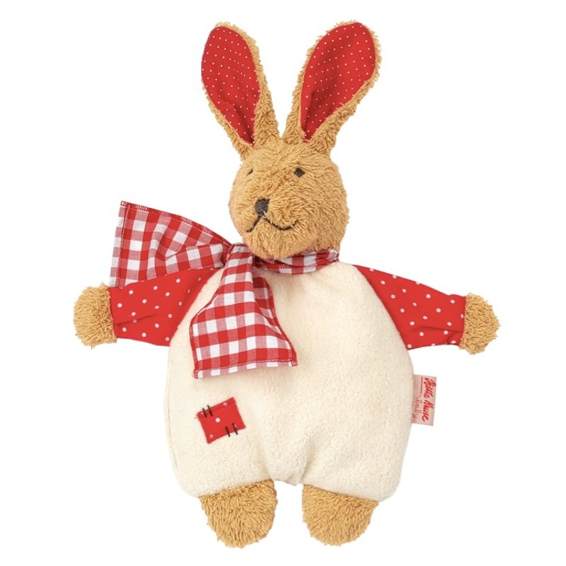 德國百年品牌Käthe Kruse 長耳小紅兔兔鈴聲玩偶 - 嬰幼兒玩具/毛公仔 - 棉．麻 紅色