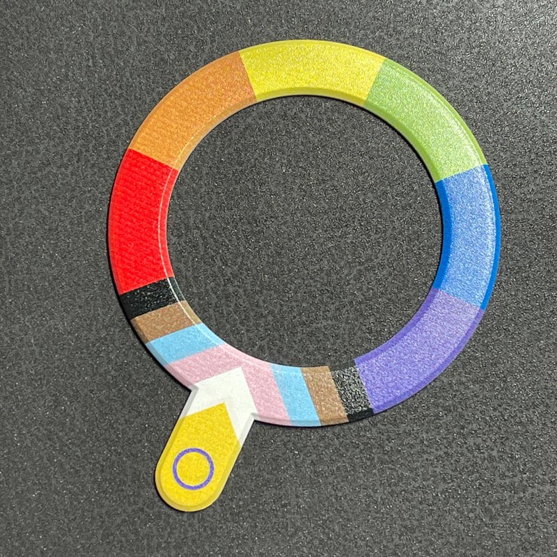 Pride Rainbow Magnetic Plate for Magsafe LGBTQ+ - Phone Cases - Other Materials Multicolor