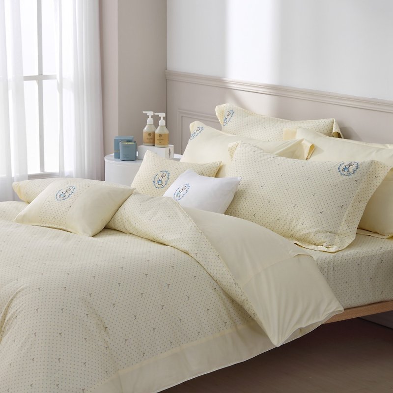 Bed Pack Dual-purpose Quilt Set-100% Combed Cotton-Ocean Cocoa-Rice-Made in Taiwan - เครื่องนอน - ผ้าฝ้าย/ผ้าลินิน 