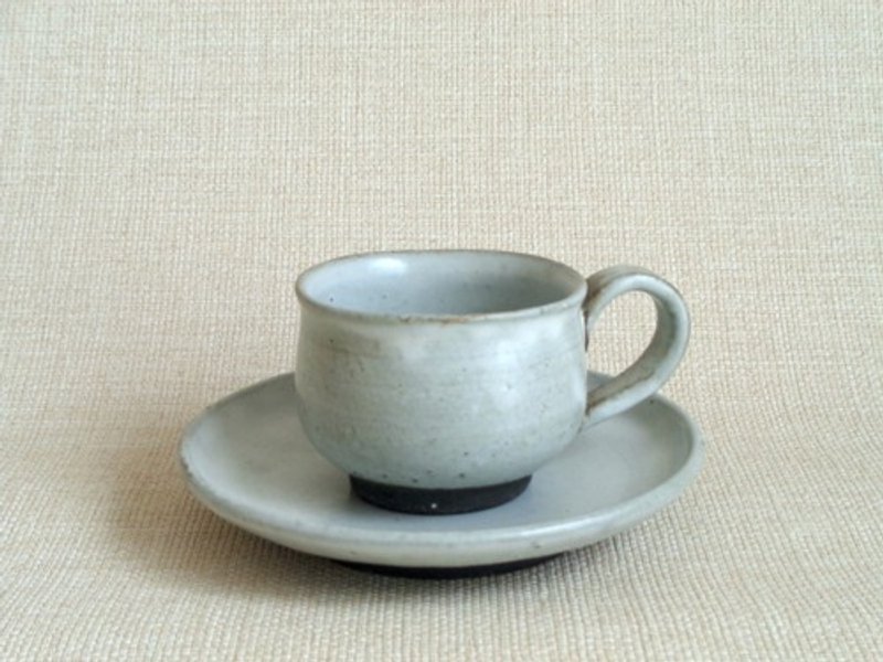 Cup and saucer b - Mugs - Pottery White