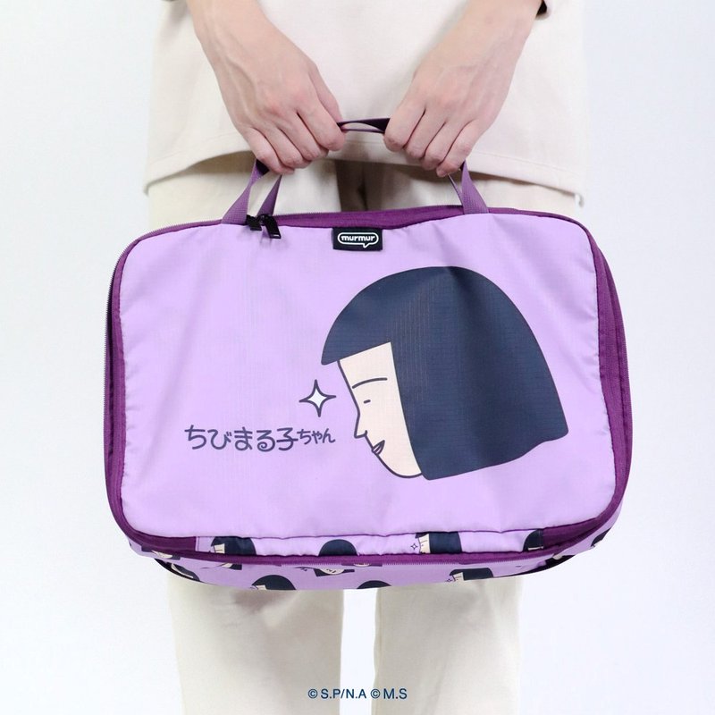 【Pinkoi x 櫻桃小丸子】murmur衣物袋-大I野口I衣物收納 - 手提包/手提袋 - 聚酯纖維 紫色