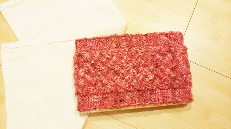 Lan hand-made knit headband (pink mohair yarn Zhu) - Hair Accessories - Other Materials Pink