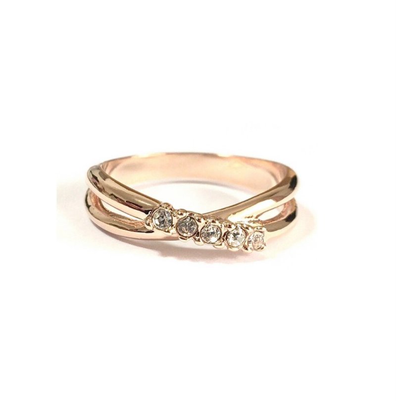 Cross Ring. (ピンキーリング可) - 戒指 - 其他金屬 金色