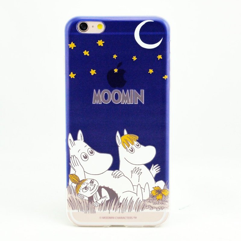 Moomin Moomin genuine authority -TPU phone case: [] Midsummer Night "iPhone / Samsung / HTC / ASUS / Sony / LG / millet / OPPO" - เคส/ซองมือถือ - ซิลิคอน สีน้ำเงิน