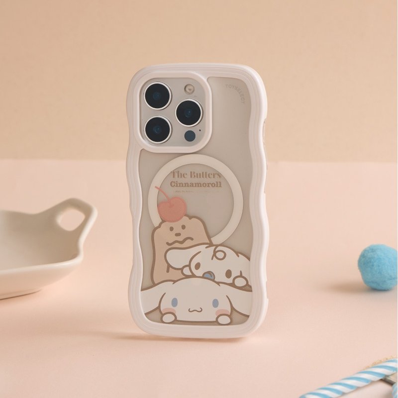 奶油家族x大耳狗可愛擠擠雲朵波波MagSafe iPhone手機殼 - 手機殼/手機套 - 塑膠 多色