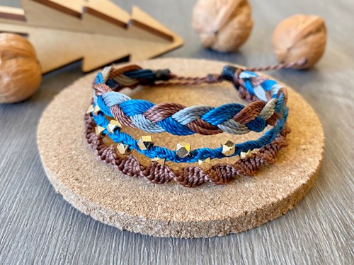 Handmade Jewelry  Wax Thread Surf Bracelets - Algae - Shop myoceanspace  Bracelets - Pinkoi