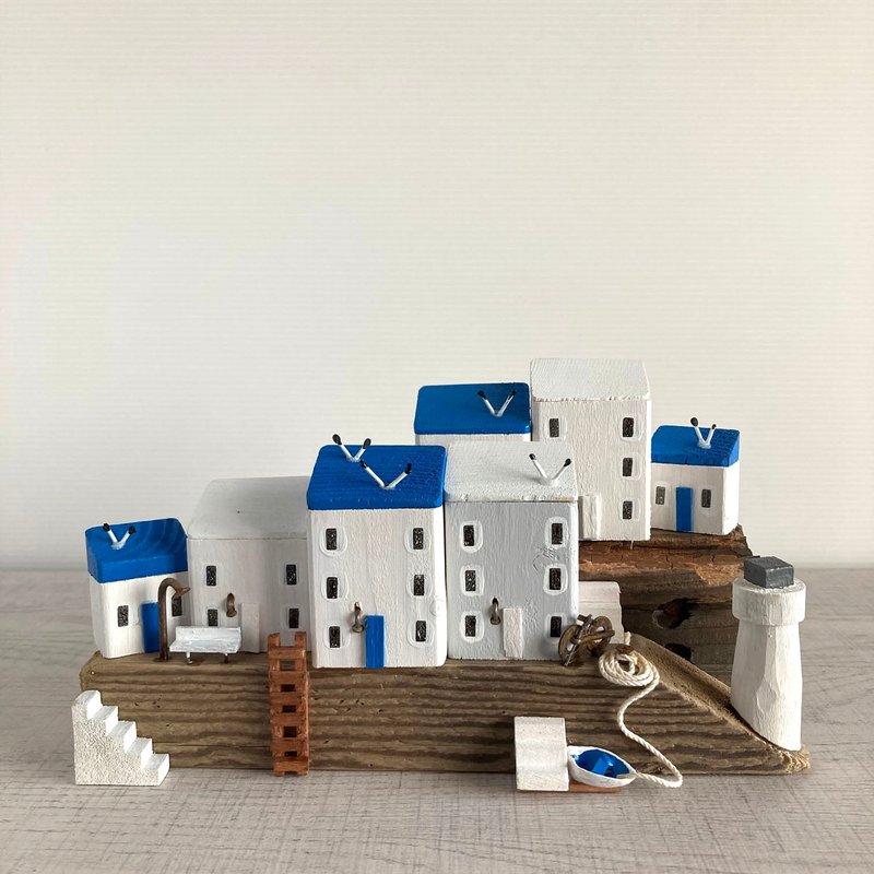 流木インテリア-潮騒とカモメ-G042-エーゲ海-サントリーニ島 - 擺飾/家飾品 - 木頭 
