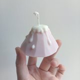 富士山 人手切割香氛大豆蠟燭 檸檬草 薰衣草 Fuji 送禮 生日禮物 - 香氛蠟燭/燭台 - 蠟 藍色