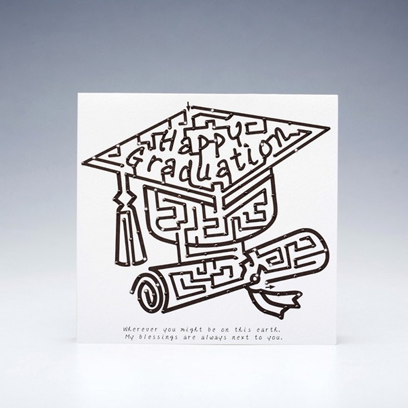 [GFSD] Rhinestone Boutique-Handmade Graduation Card-Maze - Cards & Postcards - Paper 