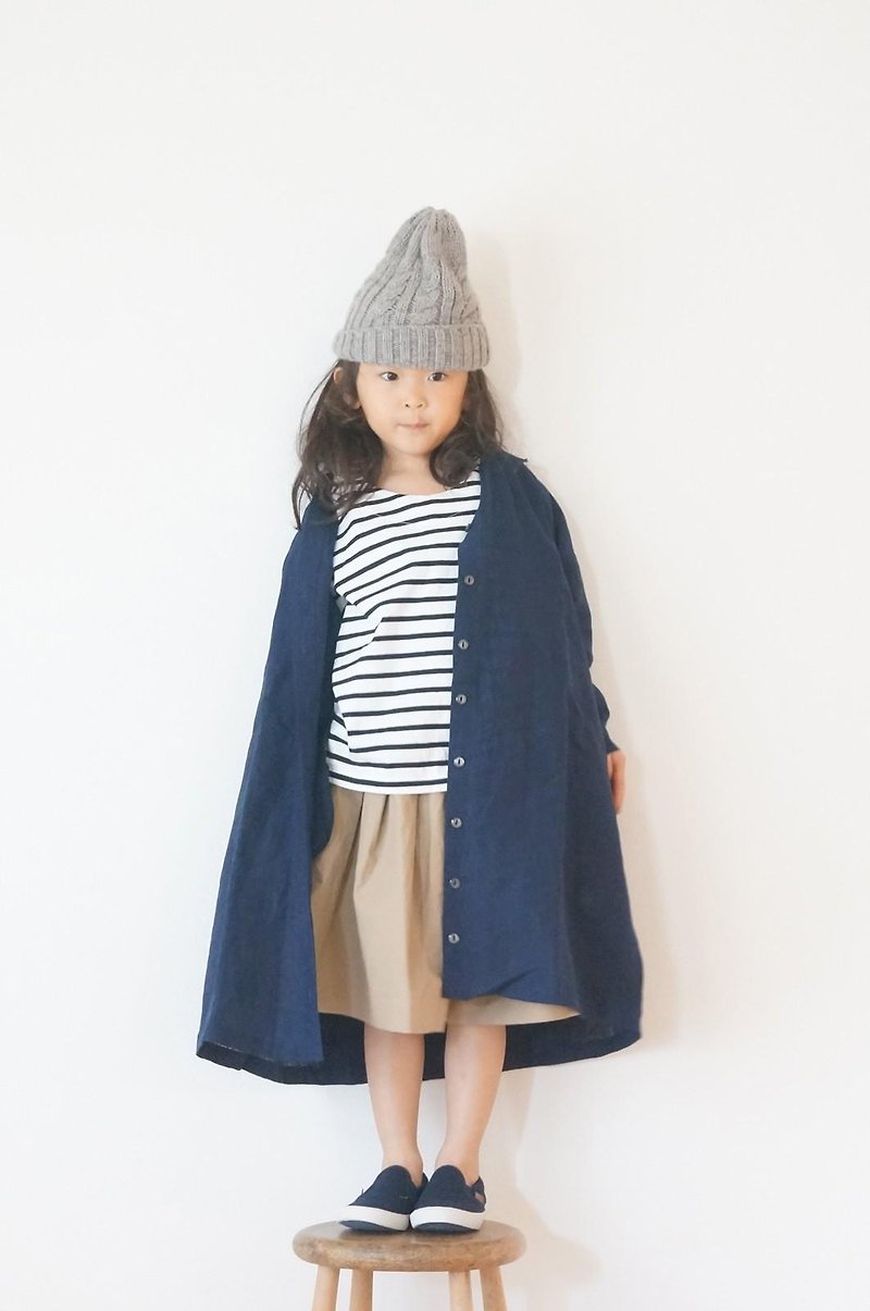 Linen chambray One-piece Court 90,100size - 其他 - 棉．麻 
