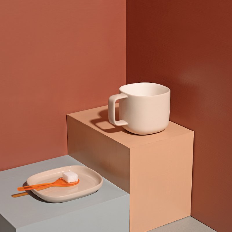 weekday set /TOFU weekday cups and saucers/coffee cups/tea cups/water cups/suomu - Cups - Porcelain Pink