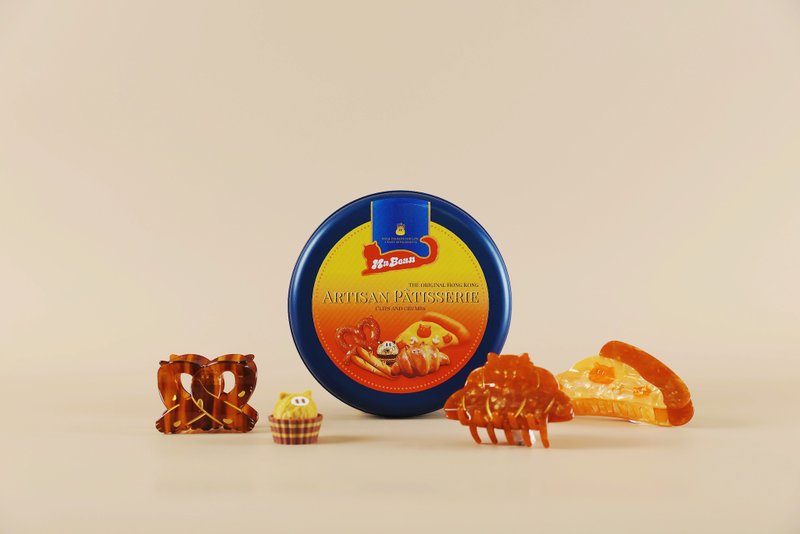 Mabean Artisian Patisserie Clips and Crumbs - เครื่องประดับผม - พลาสติก 