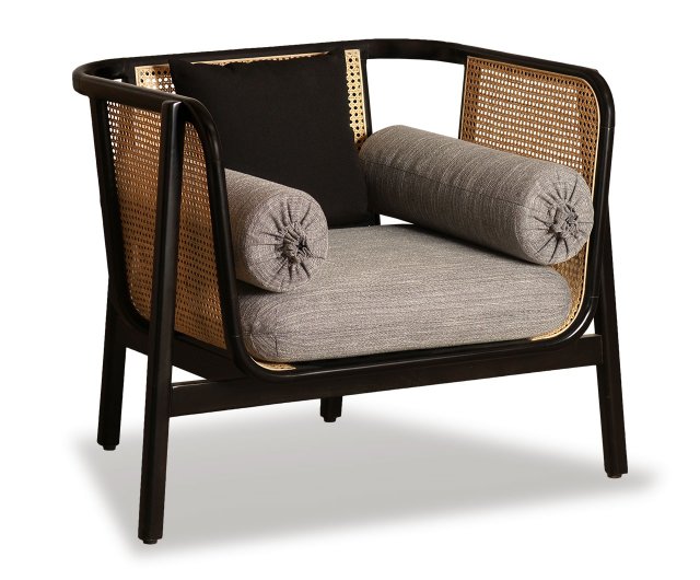 Black cane online sofa