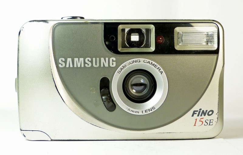 Samsung FINO 15 SE 28mm lens point&shoot film camera 35mm - 相機/拍立得/底片相機 - 塑膠 銀色