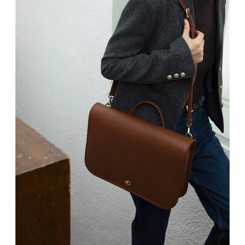 【From Seoul】 Mali bag 3colors (vegetable leather) - 側背包/斜孭袋 - 真皮 