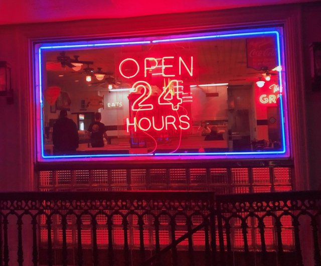 24時間営業のLEDネオンサイン装飾広告看板 - ショップ Neon Signs 照明