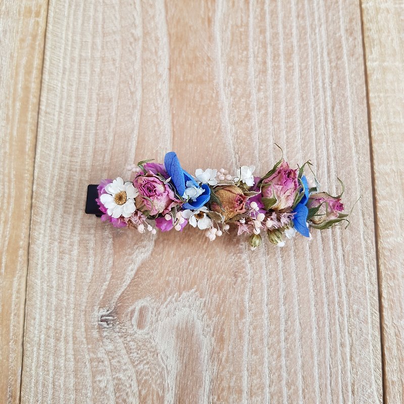 Dry flower hairpin | afternoon tea time - Hair Accessories - Plants & Flowers Pink