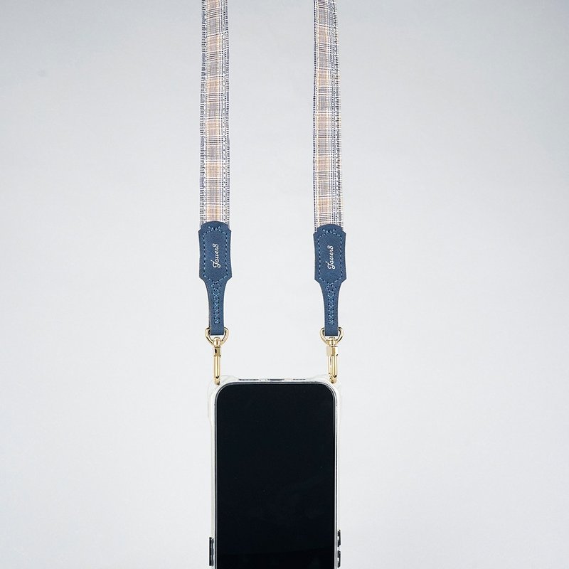 雙扣手機背帶-涼感舒適1.8cm-法拉杰-中性簡約好搭配-長度可調 - 掛繩/吊繩 - 其他材質 多色