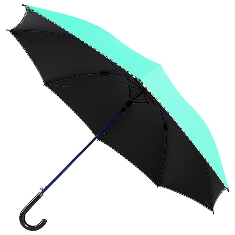 【TDN】Duke Cool Umbrella Oversized Umbrella Surface Vinyl Automatic Upright Umbrella Lightning-proof Sunny Umbrella (Tiffin Blue) - ร่ม - วัสดุกันนำ้ สีน้ำเงิน