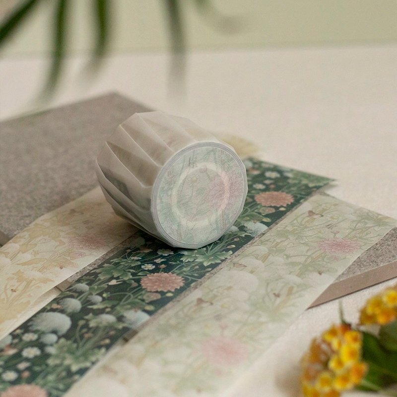 Forever Garden Journey - 5cm Washi Tape - มาสกิ้งเทป - กระดาษ สีเขียว