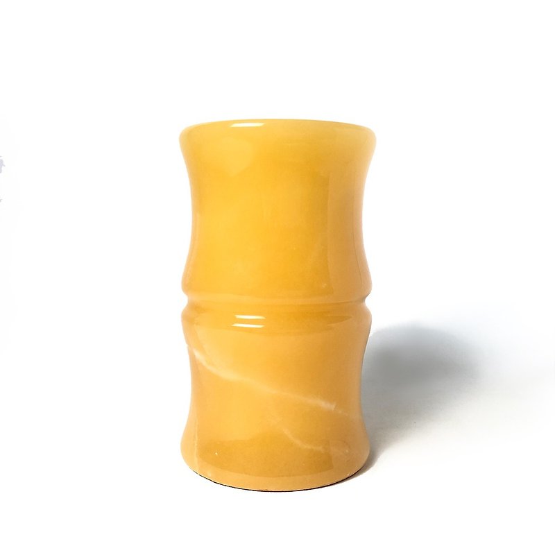 【ARTFINITY Da Yi Stone Dai】The pen holder topaz is rising steadily - Pottery & Ceramics - Jade Yellow