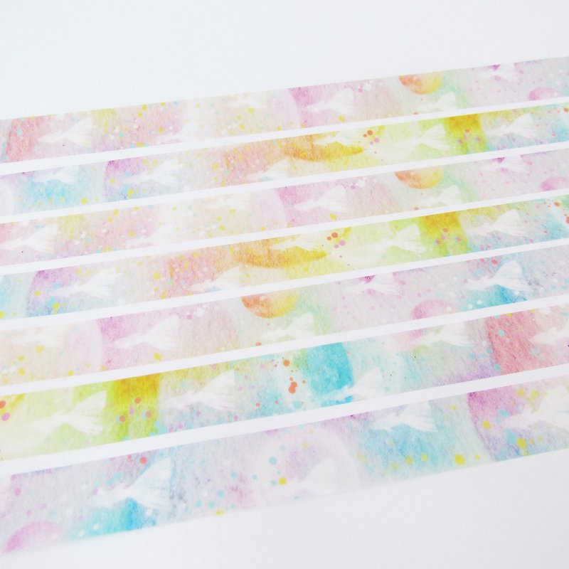 Crystal Baby Colorful Paper Tape - Washi Tape - Paper Multicolor